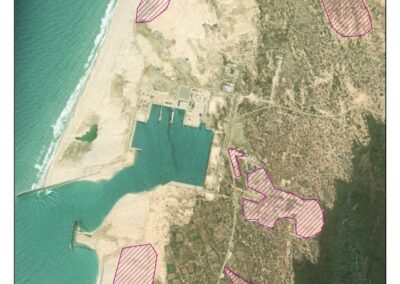 Levé topographique par drone des dépôts de sable autour du Port de Ndiago