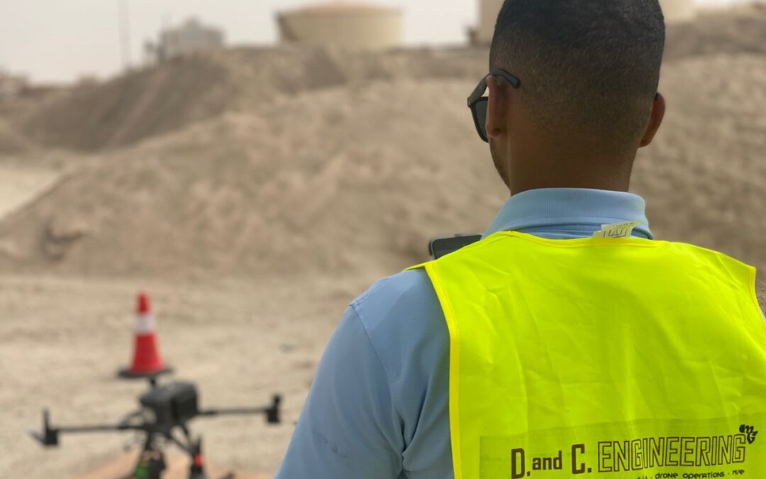 Suivi trimestriel des volumes à Ciment de Mauritanie – Levé de haute précision par D. and C. ENGINEERING