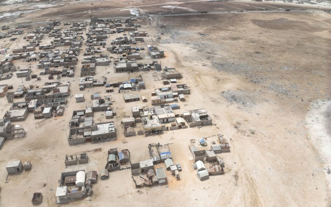 Levé topographique par drone de deux marres de Nouakchott