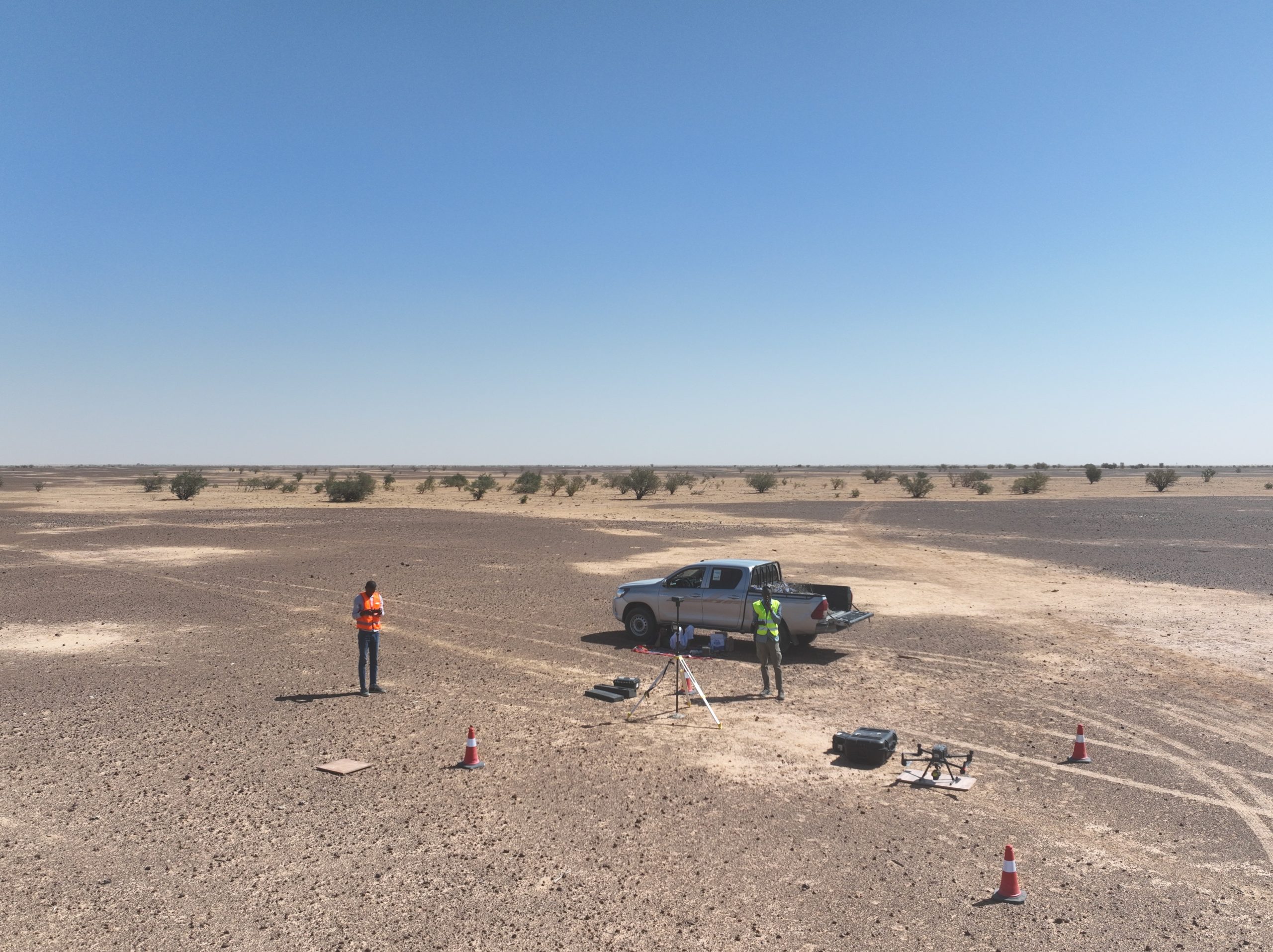 Levé topographique par drone sur l’axe Aleg – Tidjikja Levé topographique par drone sur l’axe Aleg – Tidjikja